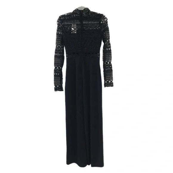 Love X Design Navy Lace Bodice Jumpsuit - Picture 2 of 7